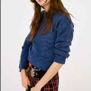 UO Libby Pointelle Crew Neck Sweater